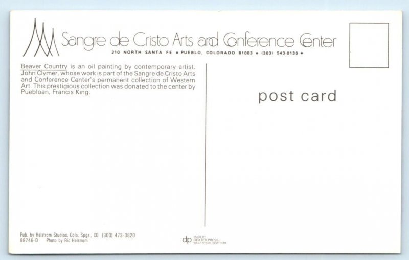 Beaver Country John Clymer USA art Postcard