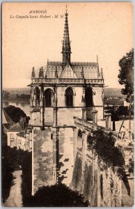 Amboise La Chapelle Saint-Hubert France Gothic Antique Chapel Postcard