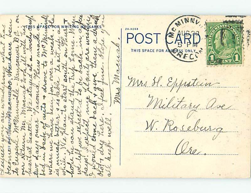 Divided-Back POSTCARD FROM Vancouver British Columbia BC HM7420