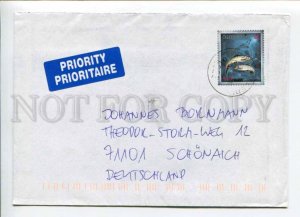 421337 AUSTRIA to GERMANY 2006 year real posted COVER w/ fish stamp