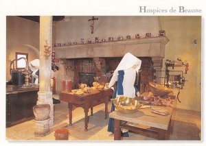 Hospices De Beaune French Kitchen Cook Wine Postcard