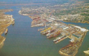 Mississippi Pascagoula Ingalls Shipyard On Pascagoula River