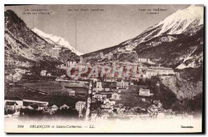 Old Postcard Briancon and Saint Catherine