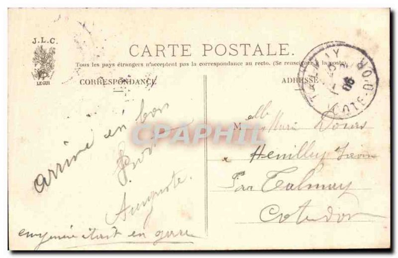Old Postcard Fancy Remembrance Paris (Eiffel Tower Notre Dame)