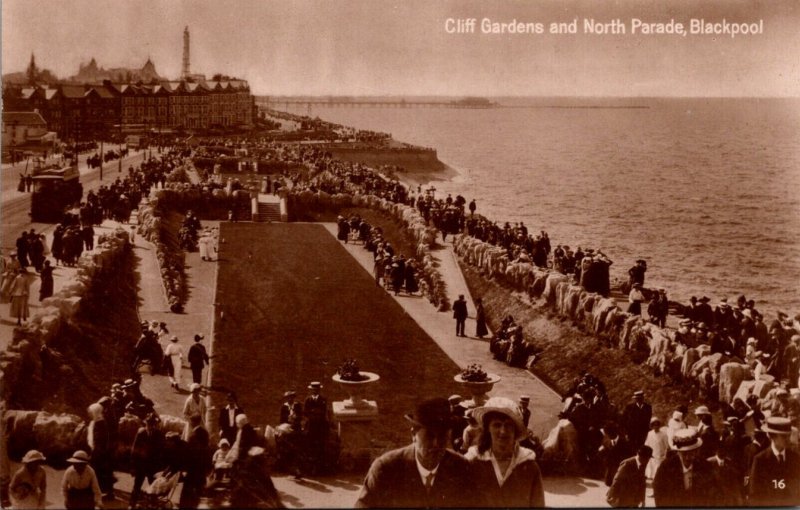 England Blackpool Cliff Gardens and North Parade