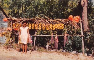 Little Fruit Vendor Jamaica Postal used unknown 