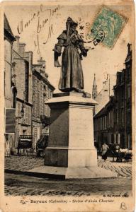 CPA BAYEUX - Statue d'Alain Chartier (516632)