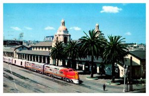 Postcard TRAIN STATION SCENE San Diego California CA AP0689