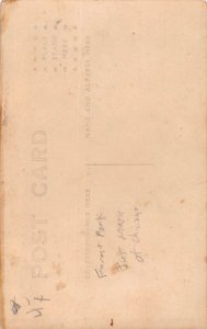 J81/ Chicago Illinois RPPC Postcard c1910 Forest Park Studio Ship Man 315