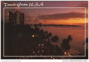 Guam Tumon Skyline Sunset