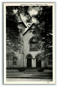 Vintage 1940's Postcard Presbyterian Church S Clay St. Millersburg Ohio