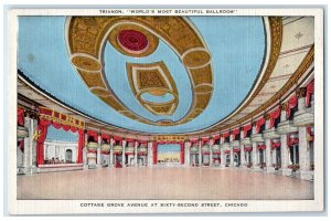 c1940 Trianon Ballroom Cottage Grove Ave. Sixty-Second Chicago Illinois Postcard
