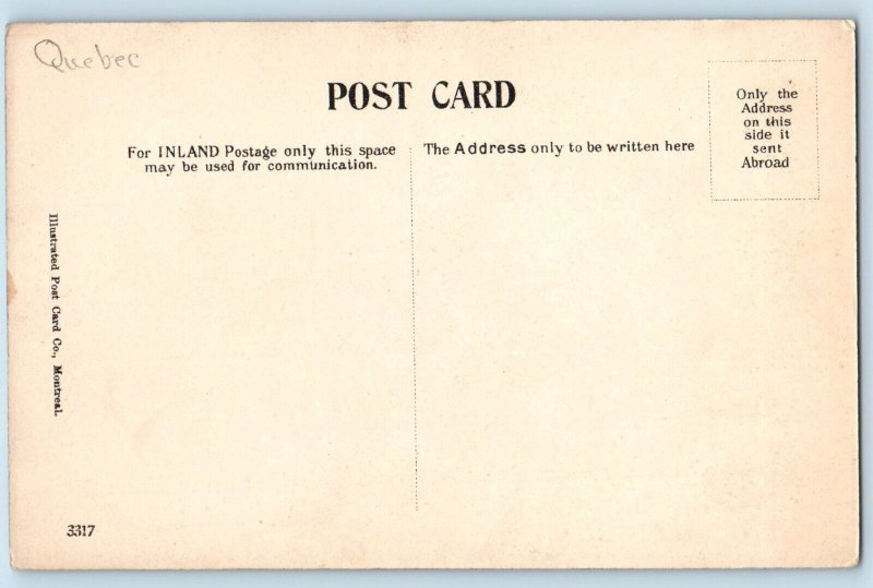 c1910 Quebec QC Canada Postcard Cape Trinity Saguenay River Exterior View Rock