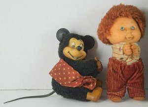 Vintage Lot Plush Pencil Finger Grabber Topper Huggers Mickey Sylvester S-212