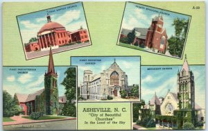 M-10504 In The Land of the Sky City of Beautiful Churches Asheville North Car...