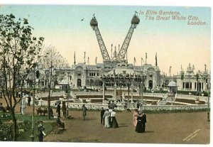 Postcard Elite Gardens Great White City London England UK