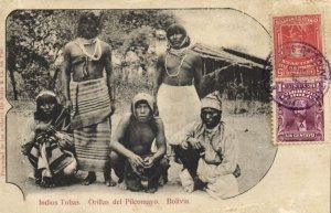 bolivia, Orillas del Pilcomayo, Indios Tobas Indians, Jewelry (1900s) Postcard