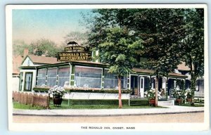 ONSET, Massachusetts MA ~ Roadside THE RONALD INN Restaurant c1920s-30s Postcard