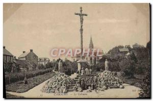 Old Postcard Cabourg Calvary Kids