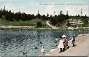 Rockwood Park St. John New Brunswick NB Unused Vintage Postcard D78