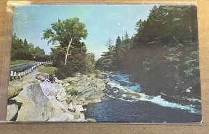 1967 USED POSTCARD -  LOWER FALLS, BRETTON WOODS & TWIN MTN., WHITE MTNS., N.H.