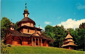 VINTAGE POSTCARD ST. JOHN THE BAPTIST UKRANIAN CATHOLIC CHURCH GREENE COUNTY N.Y