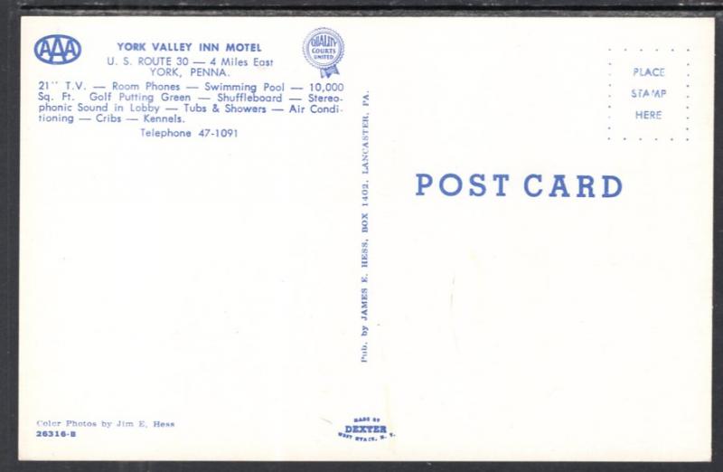 York Valley Inn Motel,York,PA