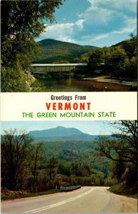 Vermont Greetings From The Green Mountain State Split View