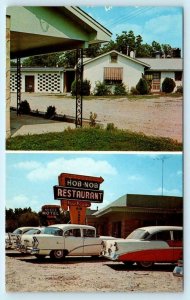 WALNUT RIDGE, Arkansas AR ~ Roadside NEECE MOTEL 1950s Cars  Postcard