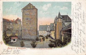 BURG a d WUPPER GERMANY~SCHLOSS mit BERGFRIED~1901 WILHELM FULLE POSTCARD