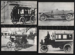 070931 Vintage CAR Collection of 12  photo russian postcard