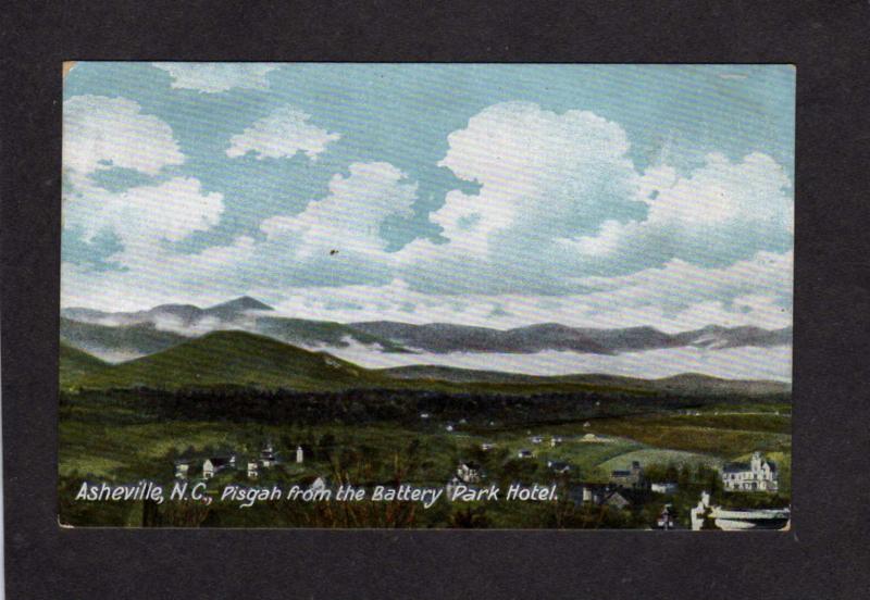 NC Battery Park Hotel View Pisgah Mts Asheville North Carolina Postcard