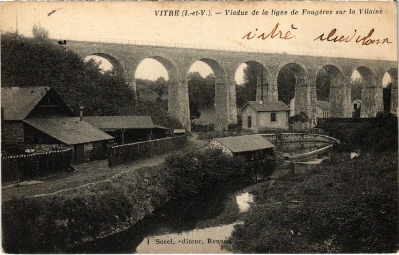 CPA Vitré - Viaduc de la ligne de Fougéres sur la Vilaine (112024)