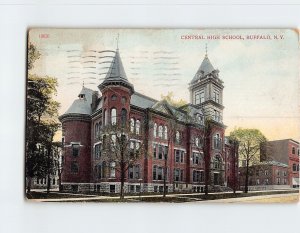 Postcard Central High School, Buffalo, New York