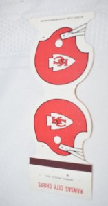 Kansas City Chiefs Football 30 Strike Matchbook Cover