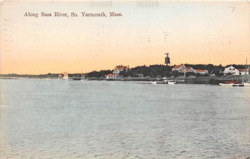 massachusetts So. Yarmouth,   Along Bass River, view of harbor