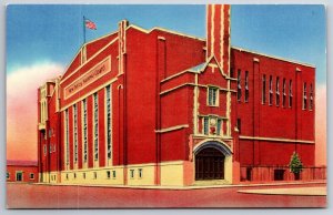 Jersey City NJ~Natl Guard Armory Bldg Exterior View~Tichnor Vintage Postcard