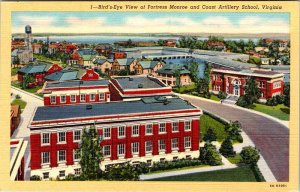 Postcard MILITARY SCENE Fortress Monroe Virginia VA AM1658