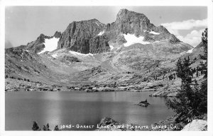 G35/ Mammoth Lakes California Postcard RPPC c1930s Garnet Lake Scene Island
