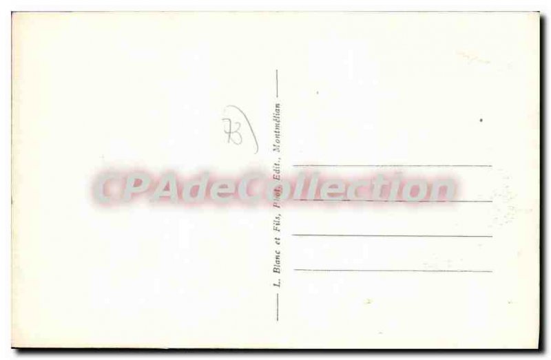 Old Postcard Conflans Place Grande Roche Tower