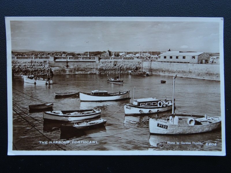 Wales PORTHCAWL The Harbour c1950's RP Postcard by D. Constance Ltd