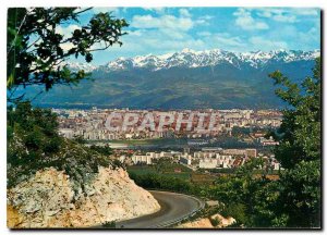 Modern Postcard Grenoble General view and the chain Belledonne