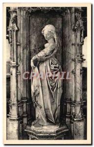 Old Postcard Bourg Brou Church Statue of the tomb of Marguerite d & # 39Autriche