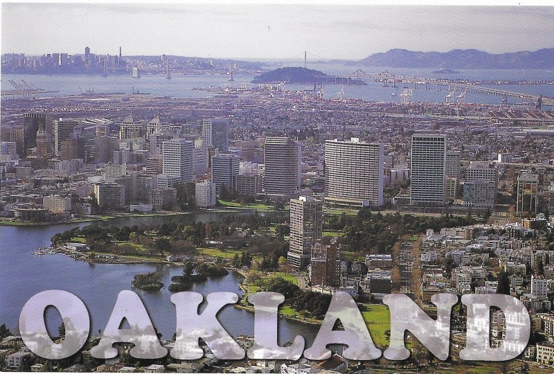 Downtown Oakland California San Francisco in Background 4 by 6