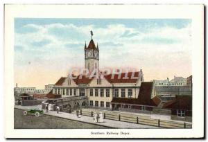 Postcard Old Southern Railway Depot from Horseshoe Bend Country Club