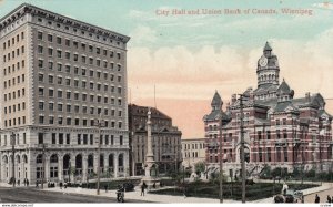 WINNIPEG , Manitoba , Canada , 00-10s ; City Hall & Union Bank
