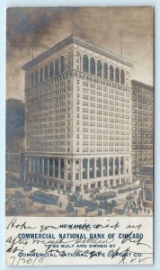 RPPC CHICAGO, Illinois IL ~ New Home COMMERCIAL NATIONAL BANK 1905  Postcard