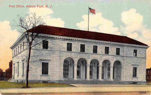 Post Office Asbury Park New Jersey 1910c postcard