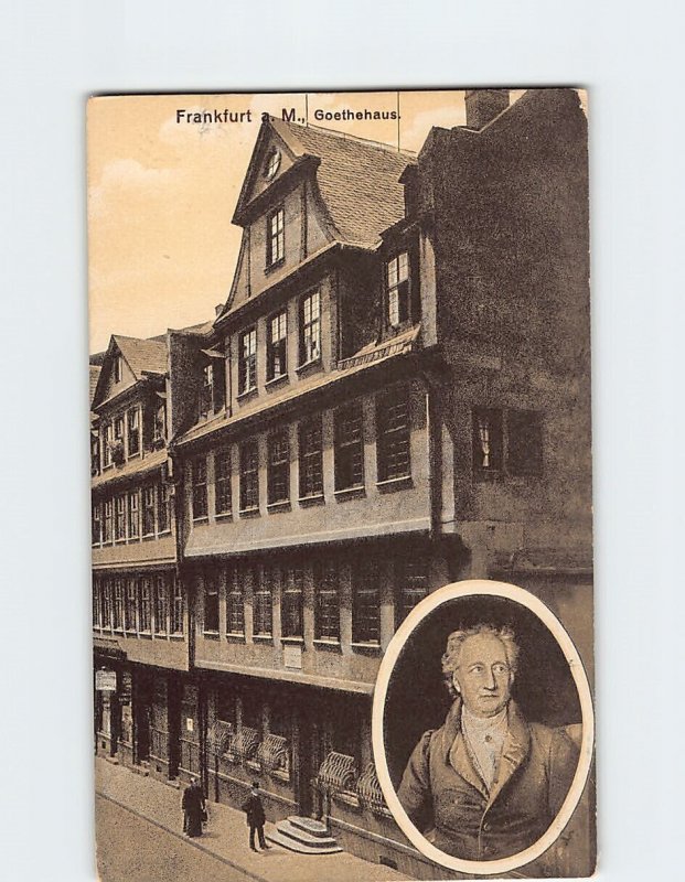 Postcard Goethehaus, Frankfurt, Germany