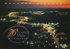 Branson MO Missouri The Strip 76 Country Music Boulevard Postcard D14